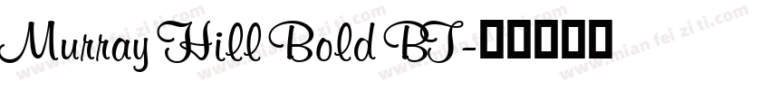 Murray Hill Bold BT字体转换